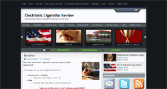 Desktop Screenshot of electroniccigarettereview.com