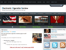 Tablet Screenshot of electroniccigarettereview.com